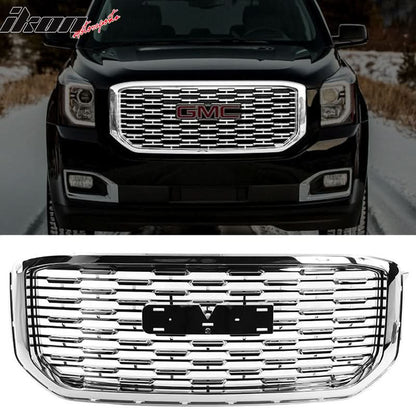 2015-2020 GMC Yukon Denali Style Chrome Front Upper Grille ABS