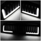 94-02 Dodge Ram Vertical Fence Style LED DRL Grille - Matte Black