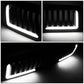 94-02 Dodge Ram Vertical Fence Style LED DRL Grille - Matte Black