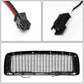 02-05 Dodge Ram Honeycomb Mesh Grille w/ LED DRL Lights Matte Black