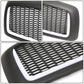 02-05 Dodge Ram Honeycomb Mesh Grille w/ LED DRL Lights Matte Black