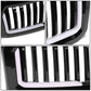 2009-2014 Ford F-150 Vertical Fence Style LED DRL Grille - Black