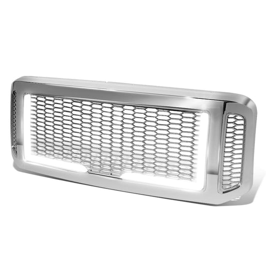2005-2007 Ford F-250/F-350/F-450/F-550 Honeycomb Grille w/ LED DRL