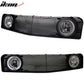 2005-2009 Ford Mustang Black Mesh Front Upper Grille Halo Fog Lights