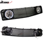 2005-2009 Ford Mustang Black Mesh Front Upper Grille Halo Fog Lights