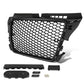 2009-2013 Audi A3 RS4 Style Grille with Parking Sensor Holes - Matte Black