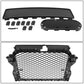 2014-2016 Audi A3 RS4 Style Grille Chrome Bezel Gloss Black
