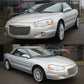 2004-2006 Chrysler Sebring Mesh Chrome Front Bumper Hood Grille ABS