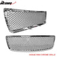 2009-2011 Dodge Ram Hood Grille Z Mesh Style ABS Chrome Plated Mesh