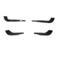 Audi A4 B9 S-Line / S4 Sedan Carbon Fiber Front Bumper Fins 2017 - 2019