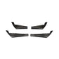 Audi A4 / RS4 B9 (2017-2020) Carbon Fiber Front Canards – RS4 Style Aftermarket Bumper Fins (4PC)