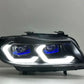 BMW 3 Series E90 LED Headlight Assembly with Dual-Color DRL 2005 - 2012