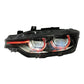 BMW 3 Series F30 / F31 / F35 V3 Smoked Triple-Color LED Headlight Assembly (White / Yellow / Red DRL) 2012 - 2018 (Replaces 63117314531)
