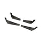 Audi A4 / RS4 B9 (2017-2020) Carbon Fiber Front Canards – RS4 Style Aftermarket Bumper Fins (4PC)
