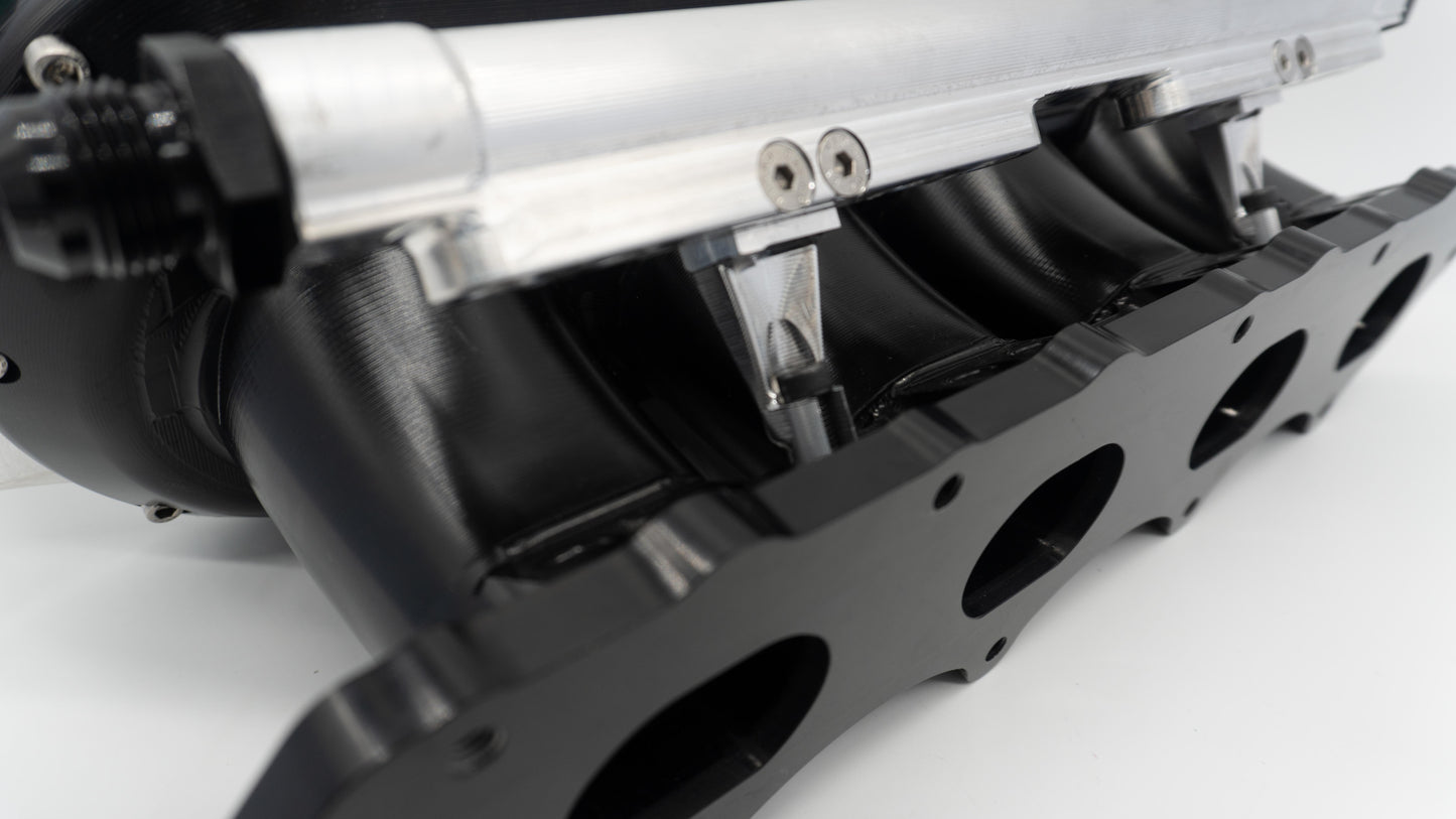 ASE H22 H Series Billet Intake Manifold Black Silver