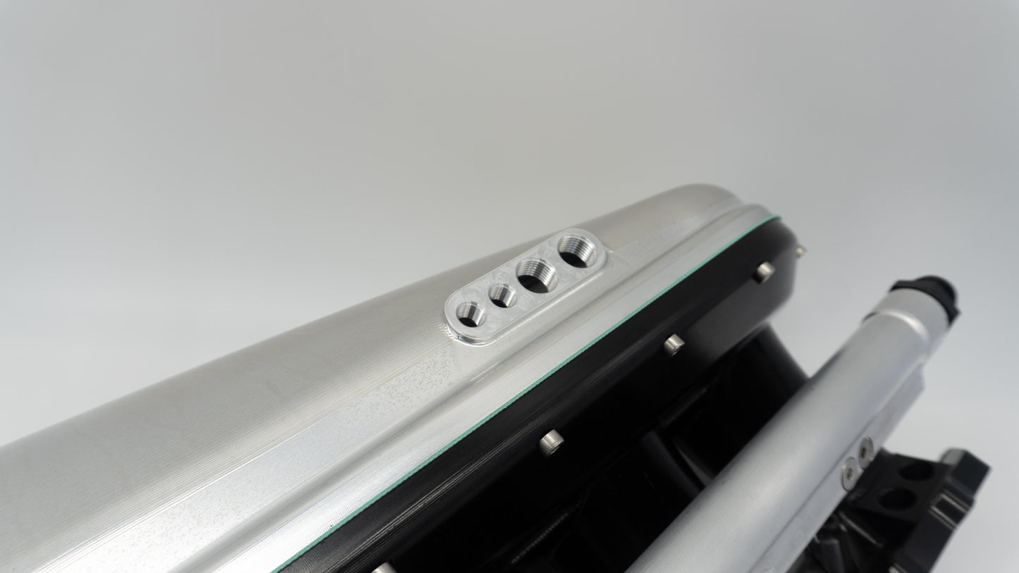 ASE H22 H Series Billet Intake Manifold Black Silver
