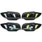 BMW 1 Series E87 Snake Eye Laser LED Headlight Assembly with Dual-Color DRL (Yellow / White) 2004 - 2011 (116i / 118i / 120i / 125i)
