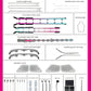 Audi A6 / A6L C8 Interior 64-Color Active Symphony Rainbow LED Ambient Light Kit 2019 - 2024