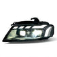 Audi A4 RS Style LED Headlight Assembly with Daytime Running Lights 2008 - 2012