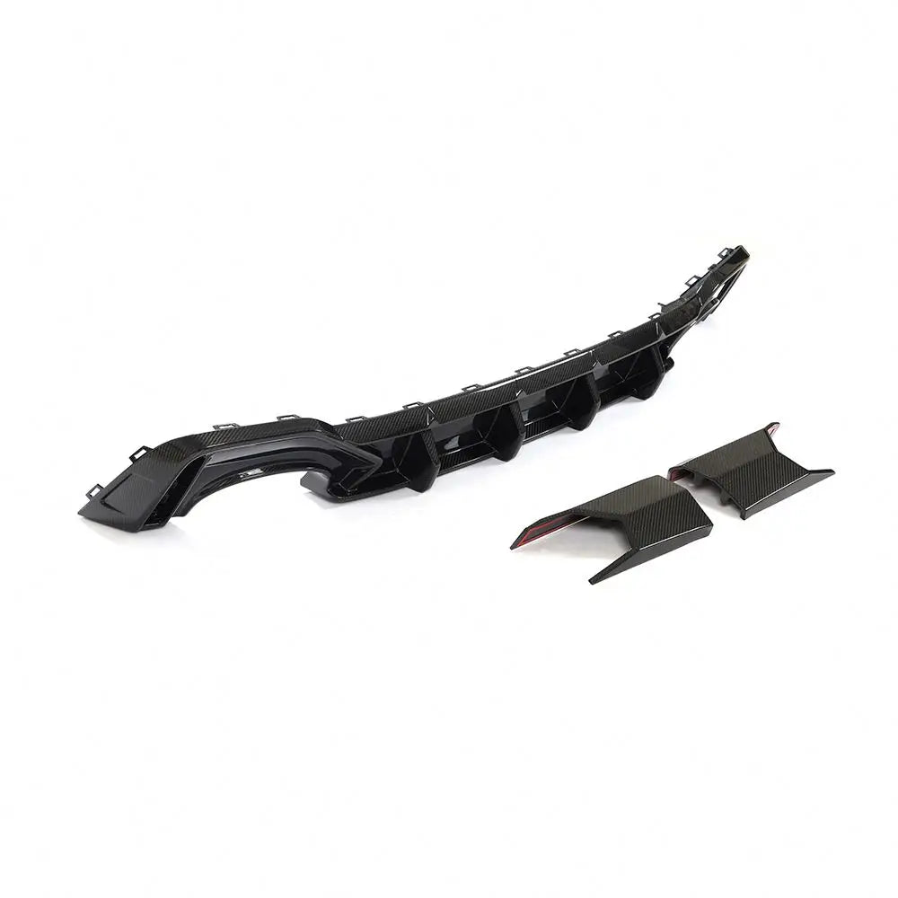 Audi RS6 / A6 C8 Avant Wagon Dry Carbon Fiber JC Design Rear Bumper Diffuser 2019 - 2021
