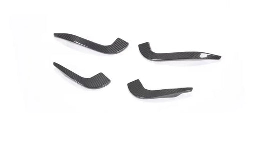 Audi RS3 8V Sedan Carbon Fiber Front Bumper Fins 2017 - 2019