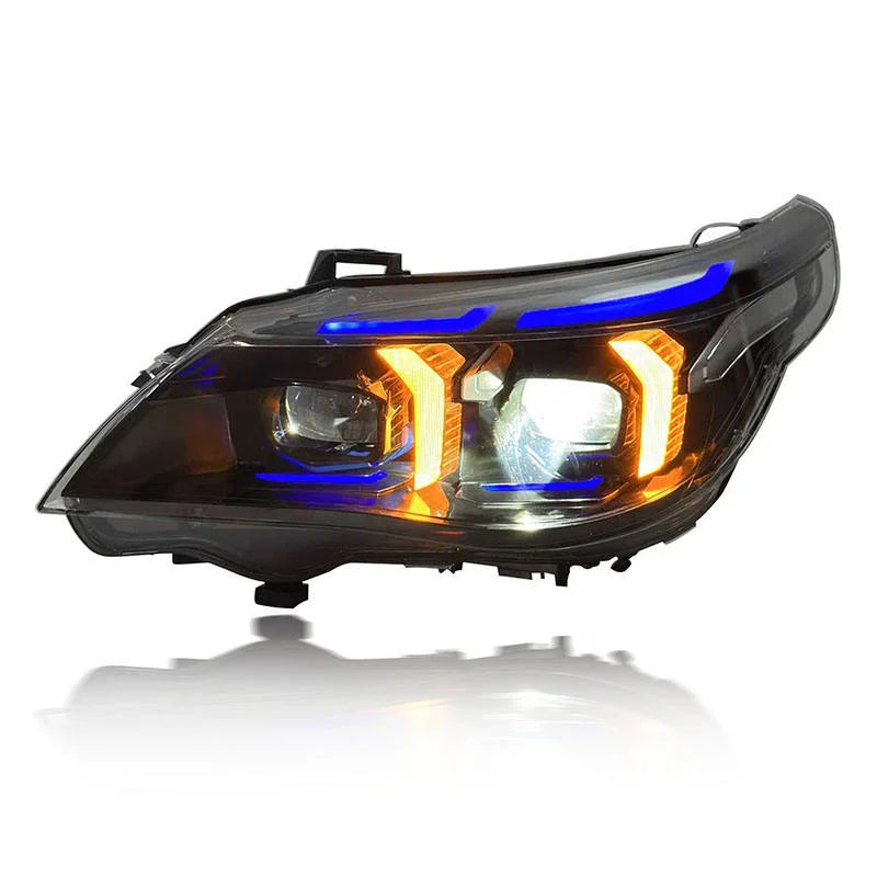 BMW 5 Series E60 Snake Eye LED Headlight Assembly with Dual-Color DRL 2003 - 2010