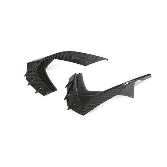 Audi S3 8Y / A3 S-Line Sedan Carbon Fiber Front Bumper Canards 2021 - 2023