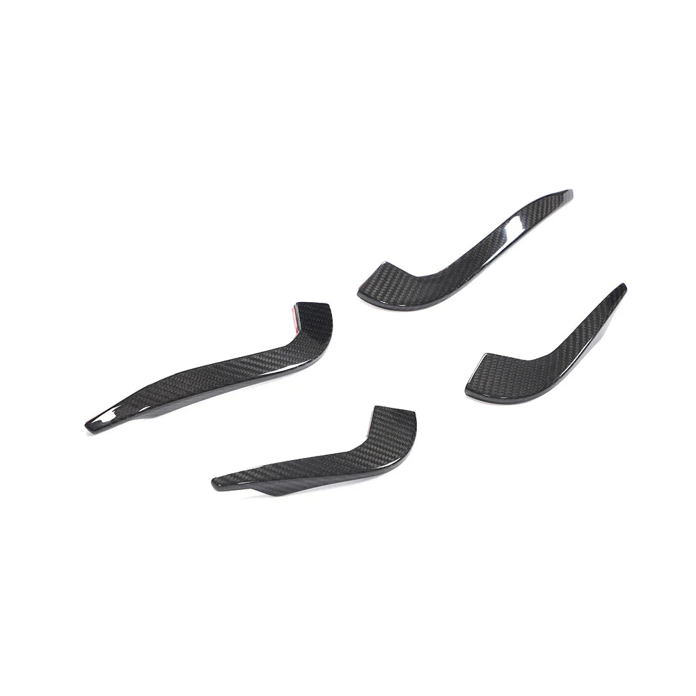 Audi RS3 8V Sedan Carbon Fiber Front Bumper Fins 2017 - 2019