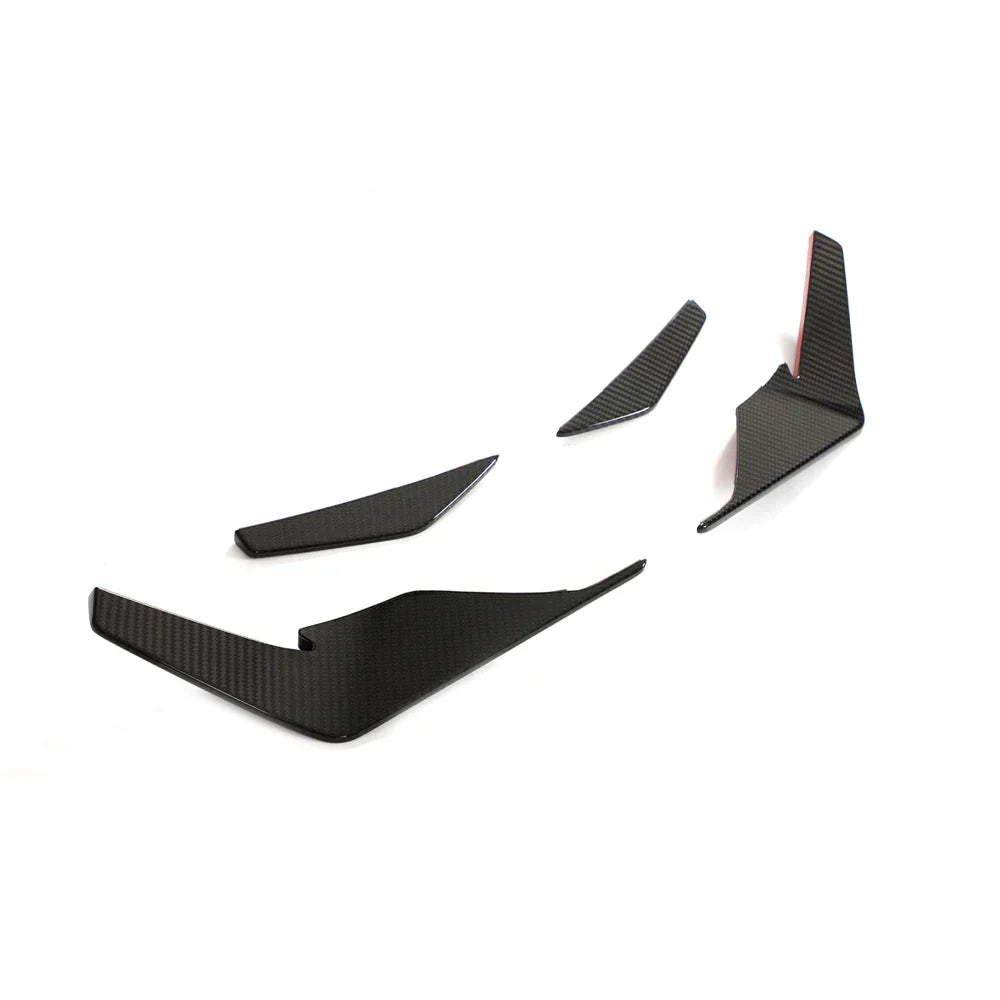 Audi R8 V10 GT / Performance Coupe 4S Gen 2 Facelift Dry Carbon Fiber Front Bumper Canards 2022 - 2023