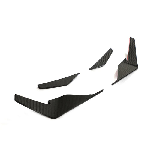 Audi R8 V10 GT / Performance Coupe 4S Gen 2 Facelift Dry Carbon Fiber Front Bumper Canards 2022 - 2023
