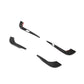 Audi A4 B9 S-Line / S4 Sedan Carbon Fiber Front Bumper Fins 2017 - 2019