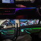BMW 3 Series F30 RHD Interior 64-Color Dynamic Symphony LED Ambient Light Kit with Armrest Trim 2013 - 2019