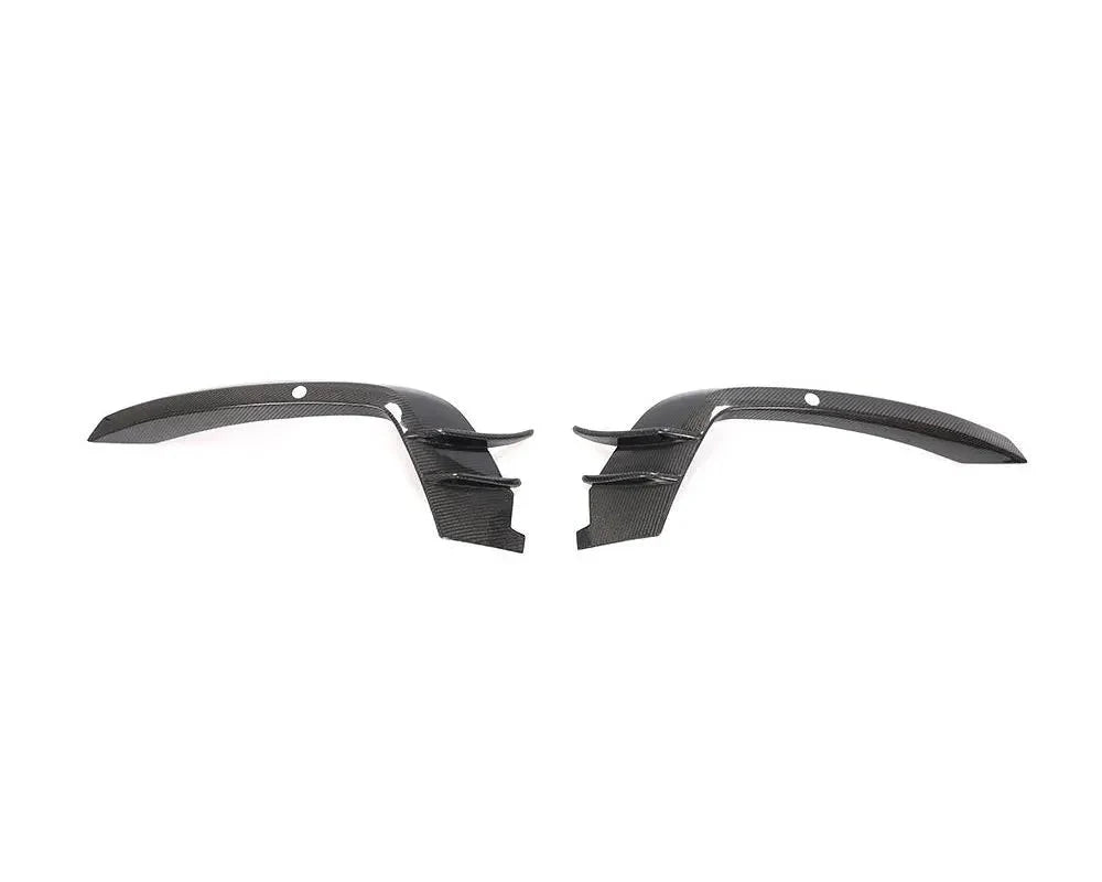 Audi A6 C7 S-Line / S6 Sedan Carbon Fiber A-Style Front Bumper Canard Fins 2015 - 2018