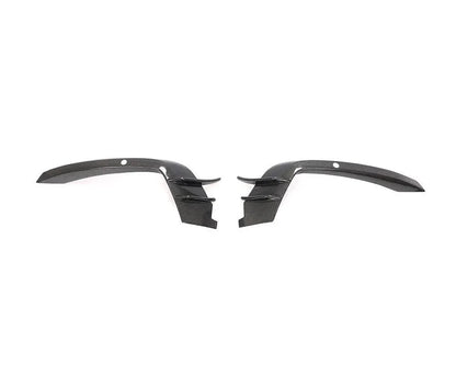 Audi A6 C7 S-Line / S6 Sedan Carbon Fiber A-Style Front Bumper Canard Fins 2015 - 2018