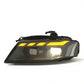 Audi A4 RS Style LED Headlight Assembly with Daytime Running Lights 2008 - 2012