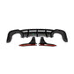 Audi RS7 C8 Sportback 4-Door Dry Carbon Fiber Rear Bumper Lip With Big Fins 2020 - 2021