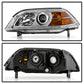 SPYDER Xtune Acura Mdx 2004-2006 Crystal Headlights Chrome HD-JH-AMDX04-AM-C 9026201