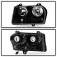 SPYDER Xtune Chrysler 300 05-08 Halogen Non-Projection Style Only Crystal Headlights Black HD-JH-C305-HA-BK 9026423