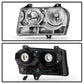 SPYDER Xtune Chrysler 300 05-08 Halogen Non-Projection Style Only Crystal Headlights Chrome HD-JH-C305-HA-C 9026430