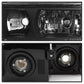 SPYDER xTune 02-06 Chevy Avalanche w/Cladding OEM Bumper Light & Headlights - (BLACK) (HD-JH-CAVA02-SET-BK) 9040641