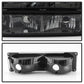 SPYDER Xtune Chevy Suburban 94-98 Headlights w/ Corner & Parking Lights 8pcs Smoked HD-JH-CCK88-AM-SM-SET 5072238