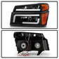 SPYDER xTune 04-12 Chevy Colorado Light Bar Headlights w/Bumper Lights - Black (HD-JH-CCOL04-LB-BK) 9050626