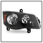 SPYDER xTune 11-17 Dodge Grand Caravan OEM Style Headlights - Black (HD-JH-CHRTC08-AM-BK) 9042492