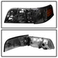 SPYDER Xtune Crown Victoria 98-11 Crystal Headlights w/ Corner Lights Set Smoked HD-JH-CRVI98-SET-SM 9031045