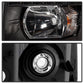 SPYDER Xtune Chevy Silverado 07-13 Crystal Headlights w/ LED Black HD-JH-CS07-LED-BK 9032967
