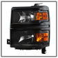 SPYDER xTune Chevy Silverado 1500 14-15 (Non-HD) Driver Side Headlight Black - OEM Left HD-JH-CS14-OEBK-L 9040108