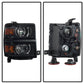 SPYDER xTune Chevrolet Silverado 1500 14-15 (Non-HD) OEM Projector Headlights - Black HD-JH-CS14-PJ-BK 9040139