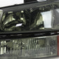 SPYDER Xtune Chevy Silverado 2500HD 03-06 Crystal Headlights w/ Amber Lights Smoke HD-JH-CSIL03-AM-SM-SET 5064523