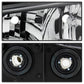 SPYDER xTune 03-06 Chevy Silverado 1500/2500/3500 Headlights LED Bmpr Lights Blk (HD-JH-CSIL03-LED-BK-SET) 9046384