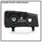 SPYDER xTune 03-06 Chevy Silverado 1500/2500/3500 Headlights LED Bmpr Lights Blk (HD-JH-CSIL03-LED-BK-SET) 9046384